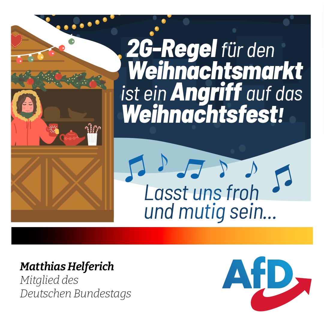 AfD Dortmund lehnt 2G-Regelung für diesjährigen Weihnachtsmarkt ab