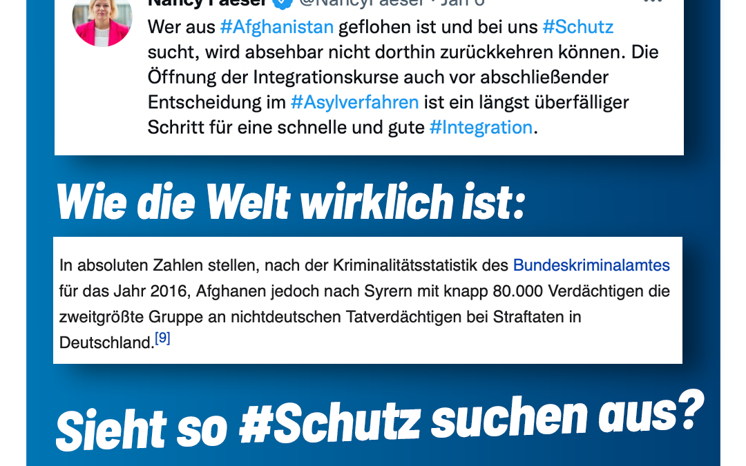 Innenministerin Faeser hat ein Herz für Afghanen