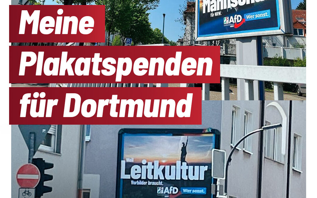 Ich unterstütze in Dortmund mit Plakatspenden