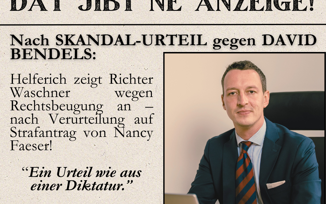 Dat jibt ne Anzeige!