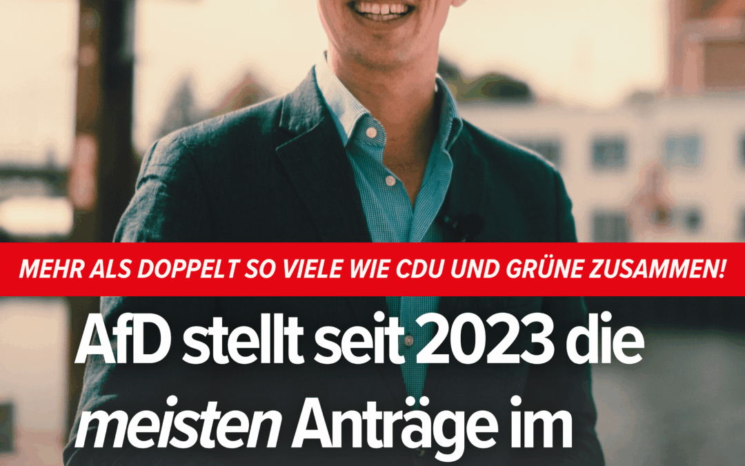 AfD stellt seit 2023 die meisten Anträge im Dortmunder Rat!