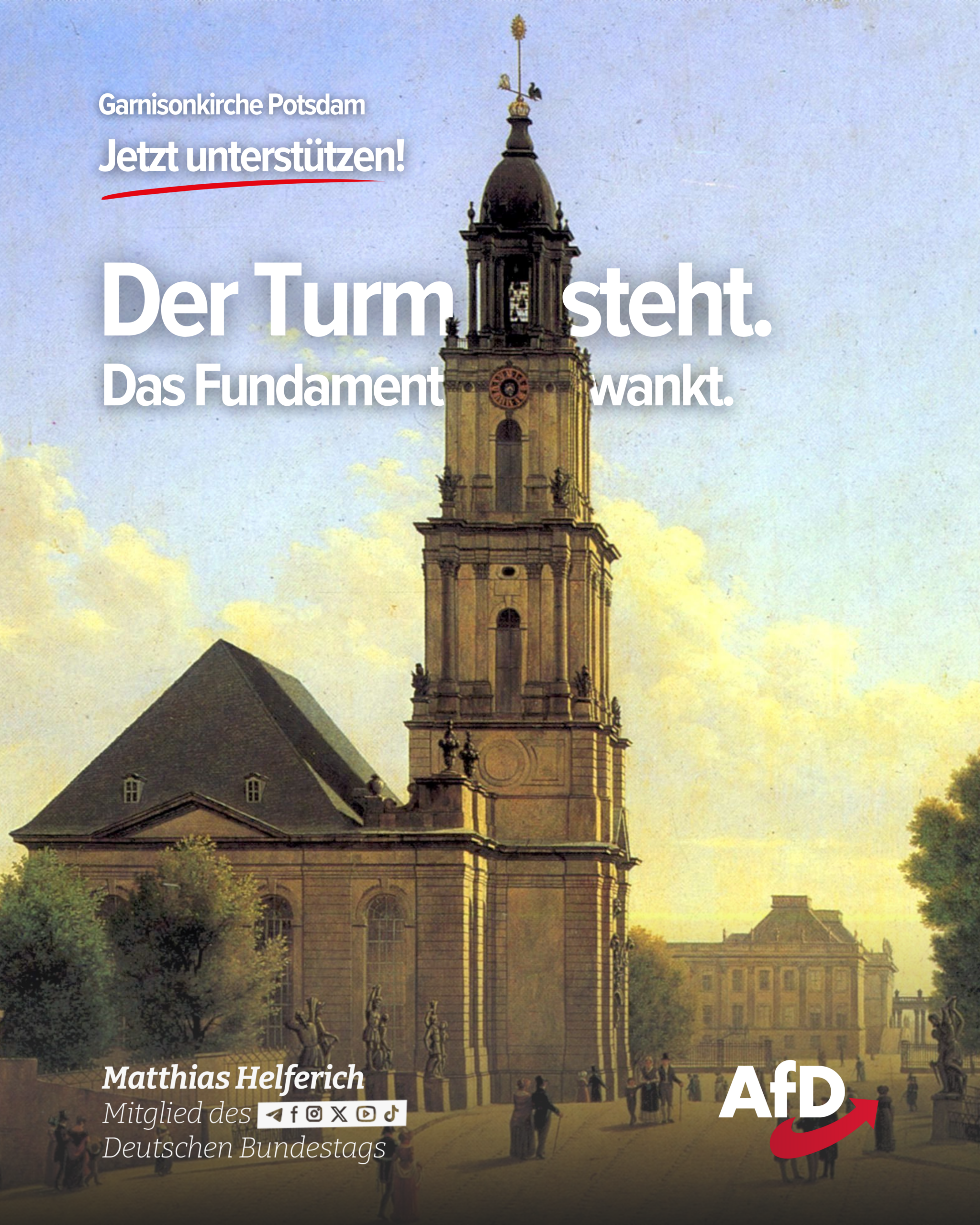Der Turm steht, das Fundament wankt