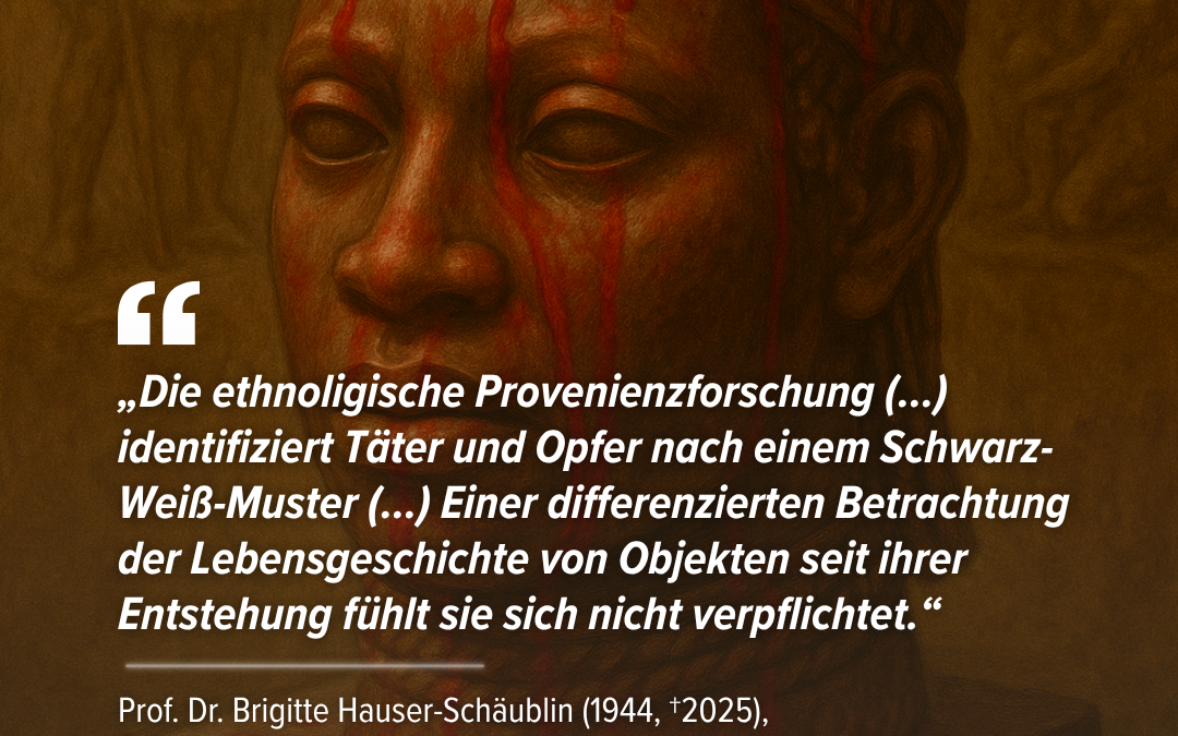 Tag der Provenienzforschung: Postkoloniale Wiedergutmachung als Selbstbeschäftigungstherapie