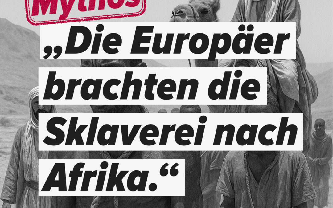 Die Europäer brachten die Sklaverei nach Afrika