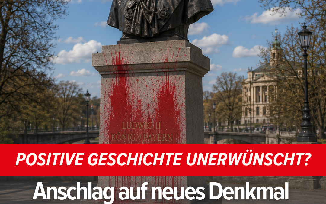 Anschlag auf neues Denkmal von König Ludwig II
