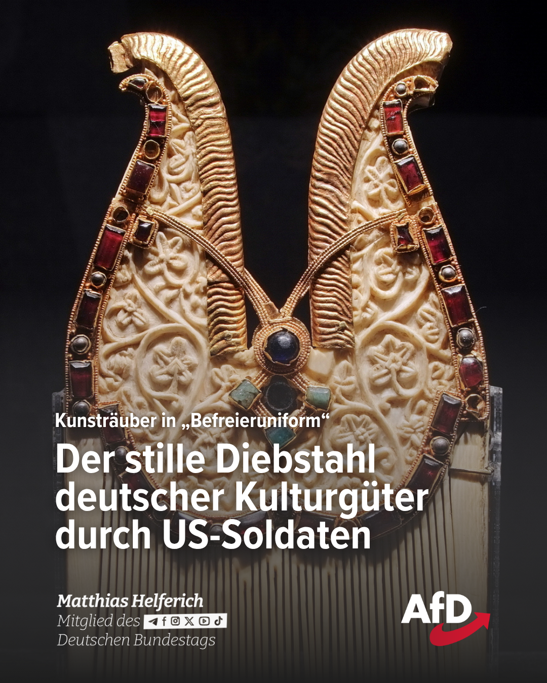 Kunsträuber in „Befreieruniform“